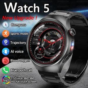 2025년 신제품 화웨이 워치 5 스마트워치 남성용 1.53인치 HD AMOLED 스크린 GPS 트랙 심박수 블루투스 통