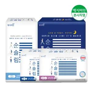 순슬림 체험SET2)중형 생리대18P+대형 생리대16P+일반 팬티라이너52P+오버나이트10P