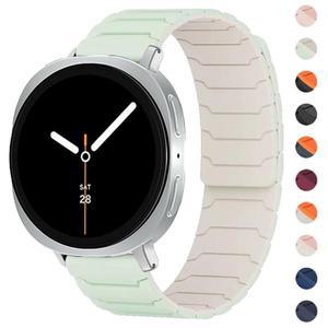 삼성 갤럭시 시계 8 용 마그네틱 루프 밴드 40/44mm 실리콘 팔찌 액세서리 Watch8 클래식 46mm 스트랩 교체