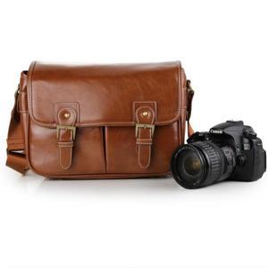 레트로 PU 가죽 방수 DSLR 카메라 케이스 니콘 캐논 캐주얼 패션 DV 숄더 백