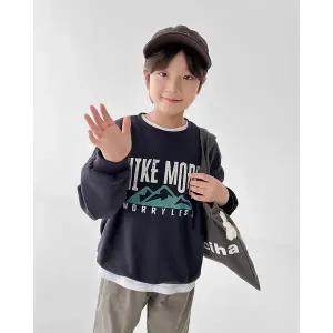 [리틀브로] (아동)B.마운트맨투맨_차콜[티셔츠BFGS562B]