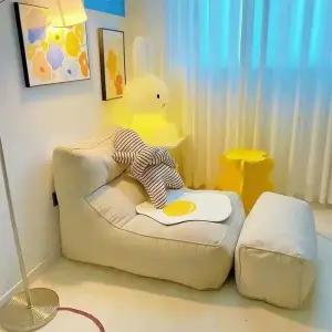 빌라쥬드레브 1인 빈백 스타일 소파 북유럽 스툴 쿠션