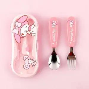 산리오 큐티 스푼포크 케이스세트 마이멜로디