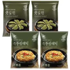 [사옹원] 사옹원 깻잎전 400g x 2 + 녹두빈대떡 400g x 2 (총 1600g)