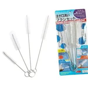 설거지 틈새 청소솔 주전자 젖병 수세미 여러 촘촘한 빨대 세척솔 4종 (WFJHTJM)