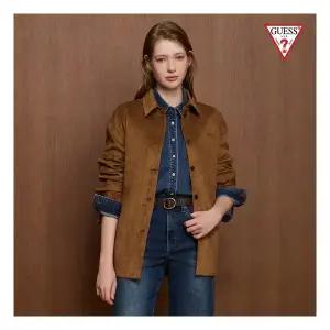 게스 GUESS 25FW 오버핏 스웨이드 자켓 여성용855124