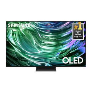 돌비 애트모스가 탑재된 삼성 65인치급 OLED 4K S90D 시리즈 HDR+ 스마트 TV, 객체 추적 사운드 라이트, 모션 엑스셀러레이터, 리얼 깊이 인핸서, 4K AI 업스케일링, 알렉사 내장(QN65S90D, 2024 모델)