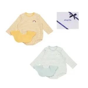 [갤러리아] 미미바디슈트+턱받이 두벌세트(A27-106181) 조카/출산/백일/돌 예쁜아기옷