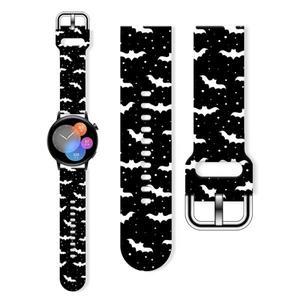 삼성 갤럭시 7/6/5 용 20mm 할로윈 시계 스트랩 Xiaomi Huawei Amazfit WatchBand 밴드 교체 가능한 팔찌