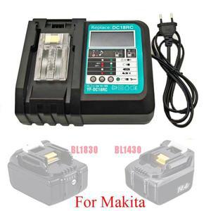 DC18RC 리튬 이온 배터리 충전기 Makita 14.4V 18V BL1830 Bl1430 BL1815 LXT400 BCl180W