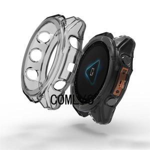 Garmin Tactix 8 Solar AMOLED 스마트 시계 케이스 보호 범퍼 TPU 소프트 커버 유리 화면 먼지 플러그