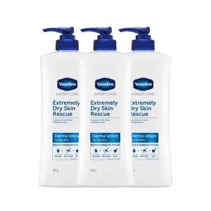 바세린 더마 바디로션 익스트림리 드라이 스킨 400ml 3개