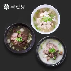 [국선생] 한우설렁탕/맑은곰탕/닭곰탕 인기탕 3종 700g x 6팩