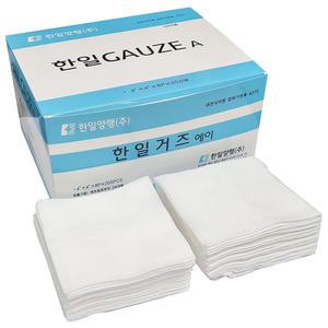 한일양행 거즈/가아제 4인치(10cm x 10cm) 8겹 200매 1박스