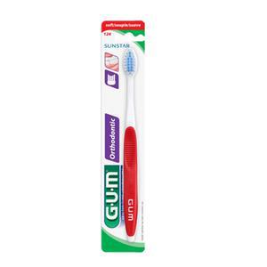GUM 검 교정칫솔 V-커팅 #124RD (보통모) 1개입