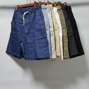 린넨 마 밴딩 아이스 냉장고 5부 반바지 남자 여성