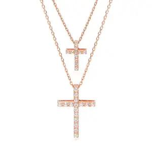 14k 모던 미니 십자가 목걸이(2type)_소