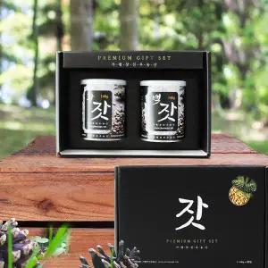 [롯데백화점]친환경팔도 경기도 가평에서 보내드리는 명품 햇 잣 선물세트(백잣1개+황잣1개)