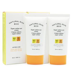 더페이스샵 내추럴선에코 슈퍼액티브 선크림 50ml+50ml