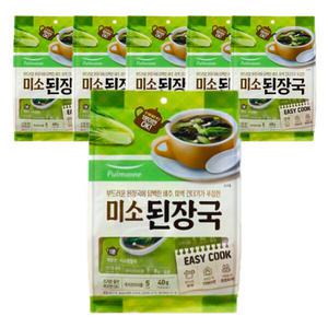 풀무원 생가득 미소된장국 40g 5개입 6개