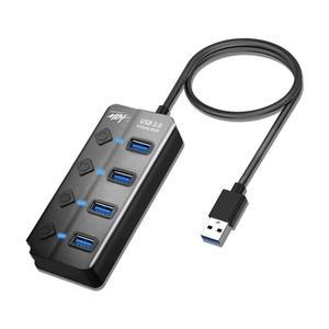 엠비에프 USB 3.0 A타입 허브 4포트 블랙 무전원 (어댑터별매) MBF-UH304BK