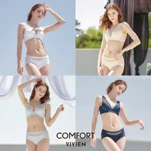 [런칭가 89000원] 비비안컴포트 노와이어 특별 패키지 (브라4+팬티4 총8종)
