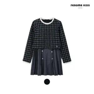 [보리보리/레노마 키즈]자가드 체크 다이마루 원피스 (R2411O612_11)