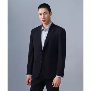 [하프클럽/에스티코]클래식핏 폴리 수트 자켓 (블랙) SSJUB51