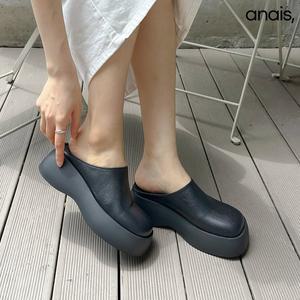 [아나이스] 스퀘어 통굽 블로퍼 6cm_24FW014 [무료배송]