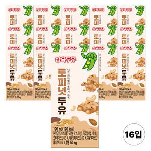 삼육두유 토피넛두유, 190ml, 16입, 1세트