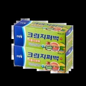 [온라인 전용] 이중 지퍼백 18cm x 20cm(소) 50매 X2개