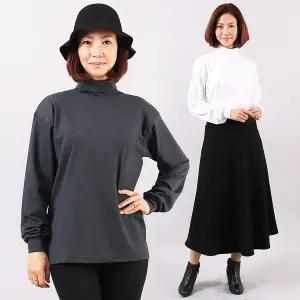 [하프클럽/]PC 데일리긴목기본티(3210H410) 빅사이즈