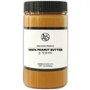 야스티 순 땅콩버터 크리미 1.5kg 무첨가 100% 무가당 견과류 피넛버터 대용량 잼