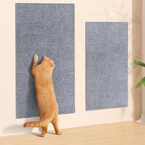 가구 부착식 고양이 스크래쳐 소파 매트 접착 스크래처 40x100cm 딥그레이
