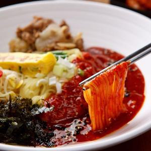 ETV 늘바른 옛날 물비빔쫄면 반반세트(쫄면2kg동치미육수5봉양념장40g5봉)