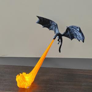 드래곤 플레임 장식 뿜는 고딕 누크 날개 북엔드 DRAGON 스프레이 다크 판타지