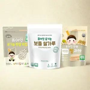[기획세트] 유기농 보들쌀가루 백미1팩 + 백미떡뻥   쌀튀밥 2봉