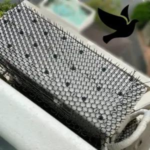 비둘기퇴치망 투명 블랙 택1 (41cm x14cm) 버드스파이크 에어컨 새 퇴치망