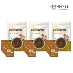 양양의농부 초간편 블럭국 곤드레 된장국50gx3봉