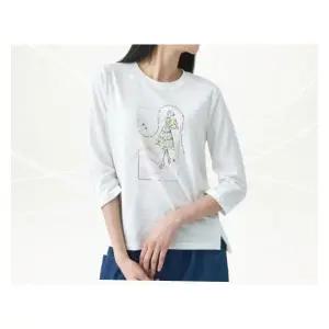 지센 위비스 4컬러 슬럽 세레나 라운드 7부 티셔츠 LCTSO322 1147803