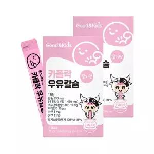 [롯데백화점]내츄럴플러스 [내츄럴플러스] 굿앤키즈 어린이 짜먹는 액상 카폴락 우유칼슘 30포 2박스