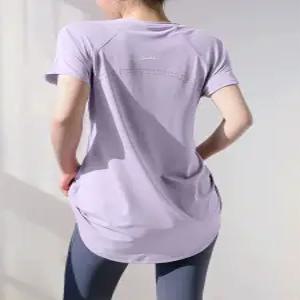 반팔 요가복 엉덩이 상의 커버업 덮는 운동복 필라테스