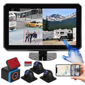 6CH RV 카메라 시스템 4G WiFi 라이브 뷰 GPS 추적 10.1