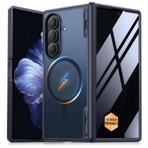 모보시 자석식 Z 폴드 7 케이스 (프라이버시 스크린 보호필름 포함) 풀바디 슬림 커버 힌지 보호 충격 방지