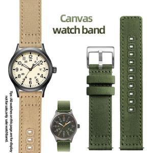 TIMEX T49963 T49905 방수 캔버스 시계 밴드, 부드럽고 편안한 나일론 핀 버클, 남자 스트랩, 18mm, 20mm,
