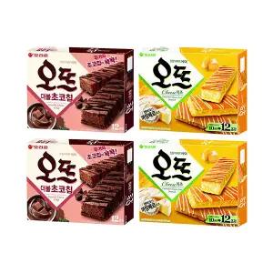 오리온 오뜨 더블초코칩 324g, 2개 + 치즈 288g, 2개