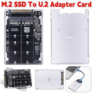 M.2 SSD-U.2 어댑터 카드, NVMe SATA-Bus NGFF SSD-PCI-e U.2 SFF-8639 PC-E3.0X4 컨버터, 2230/2260/2280
