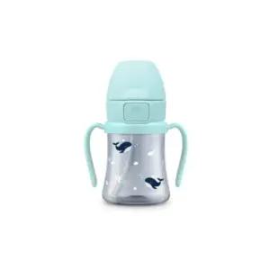 그로미미 빨대컵 자기 주도 아기 물통 아기고래 200ml