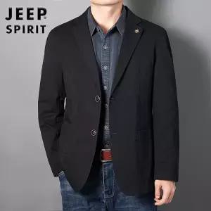 JEEP SPIRIT 봄 가을 루즈 캐주얼 자켓 순면 루즈 남성 슈트 재킷