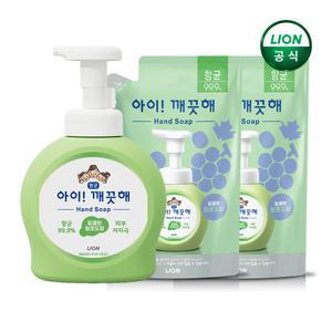 아이깨끗해 핸드워시 청포도 490mlx1개 + 450mlx2개